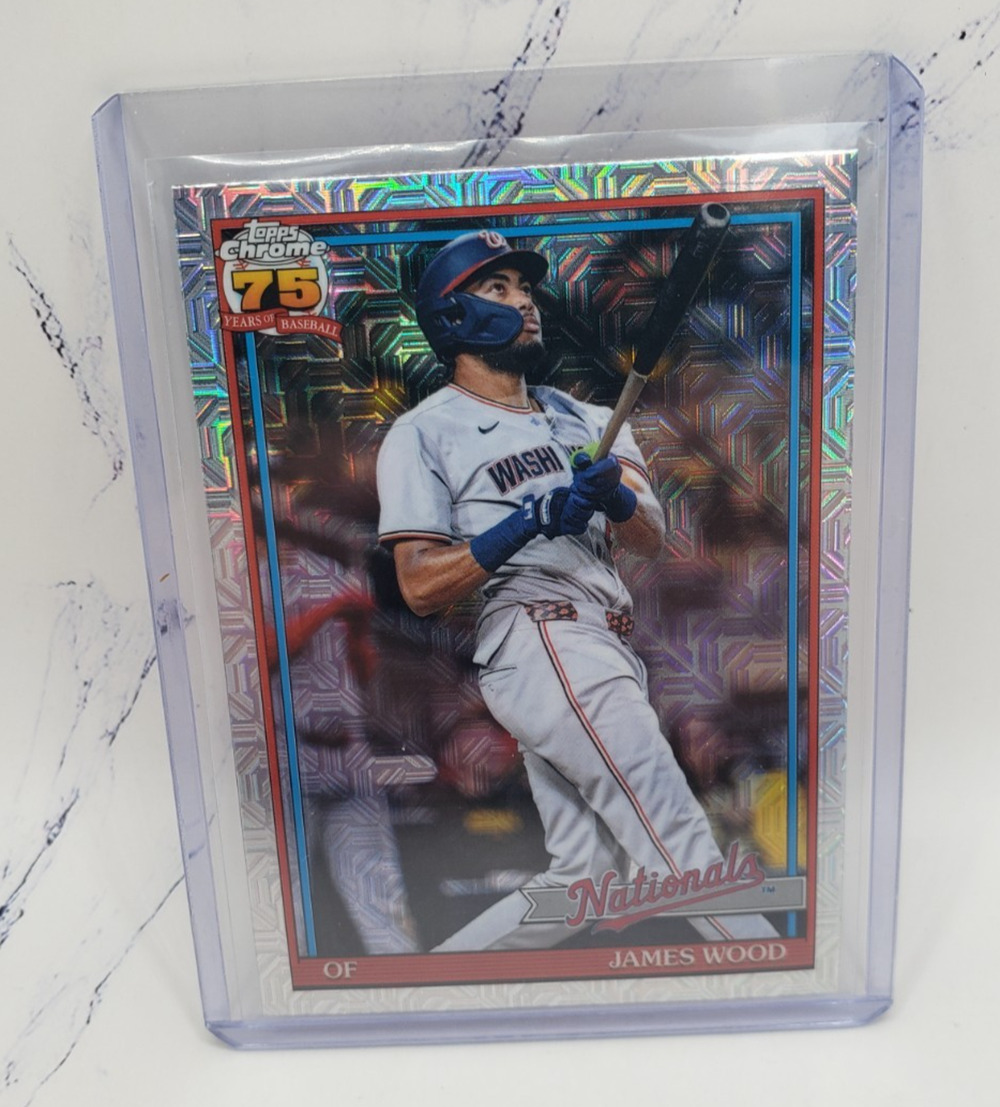 Topps 2026 1991 Topps Baseball James Wood Washington Nationals Chrome #91C-78